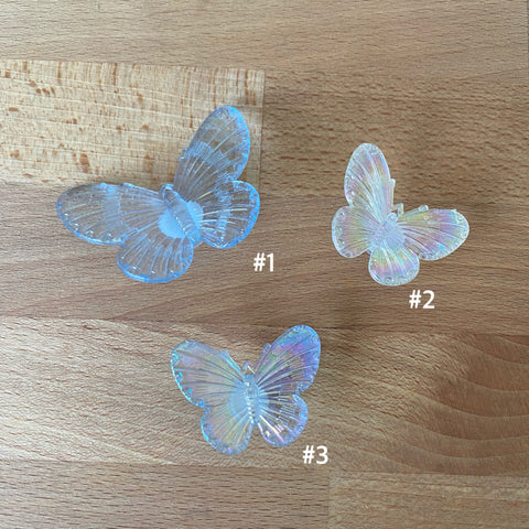 Cute Holographic Butterfly Croc Charms