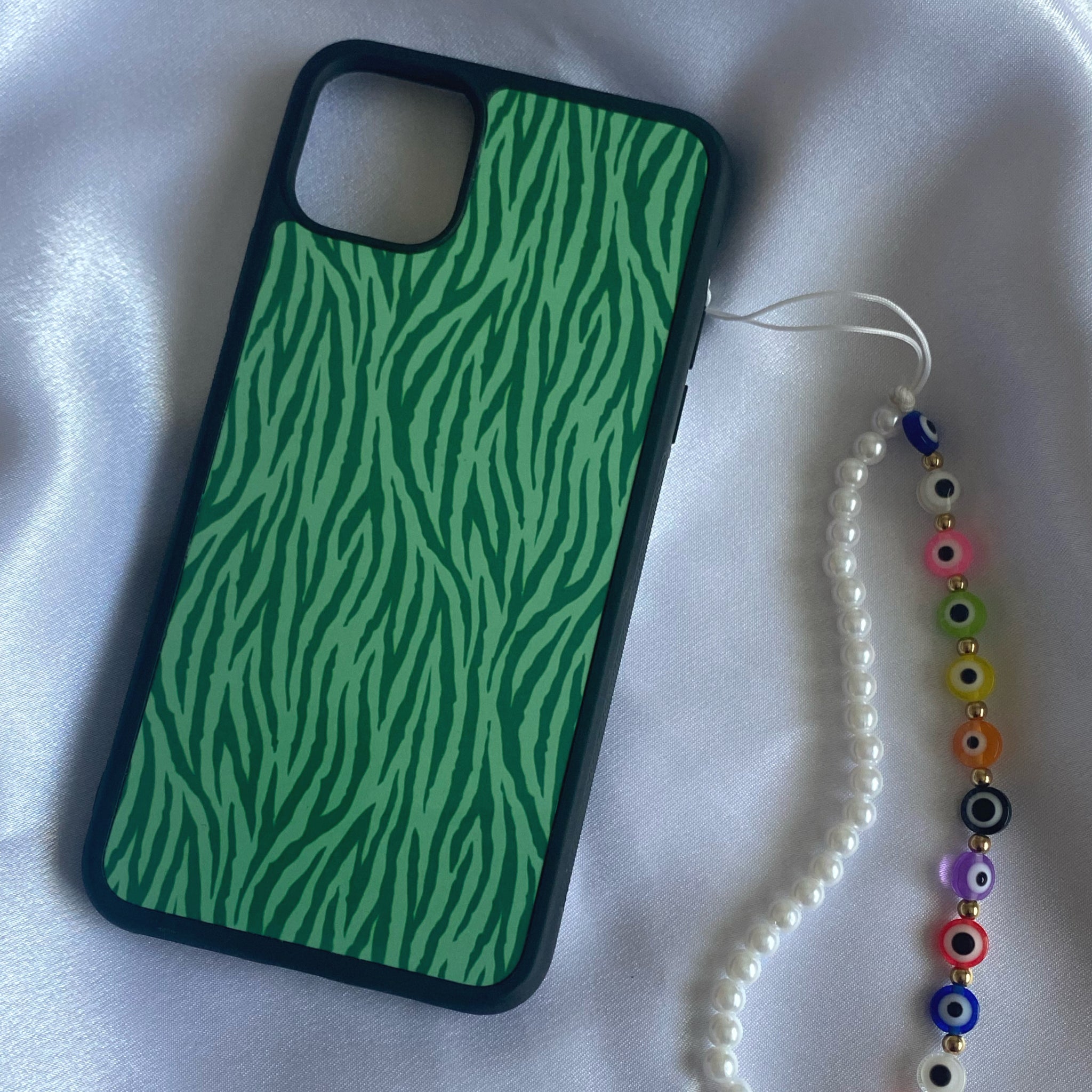 Green Zebra iPhone Case